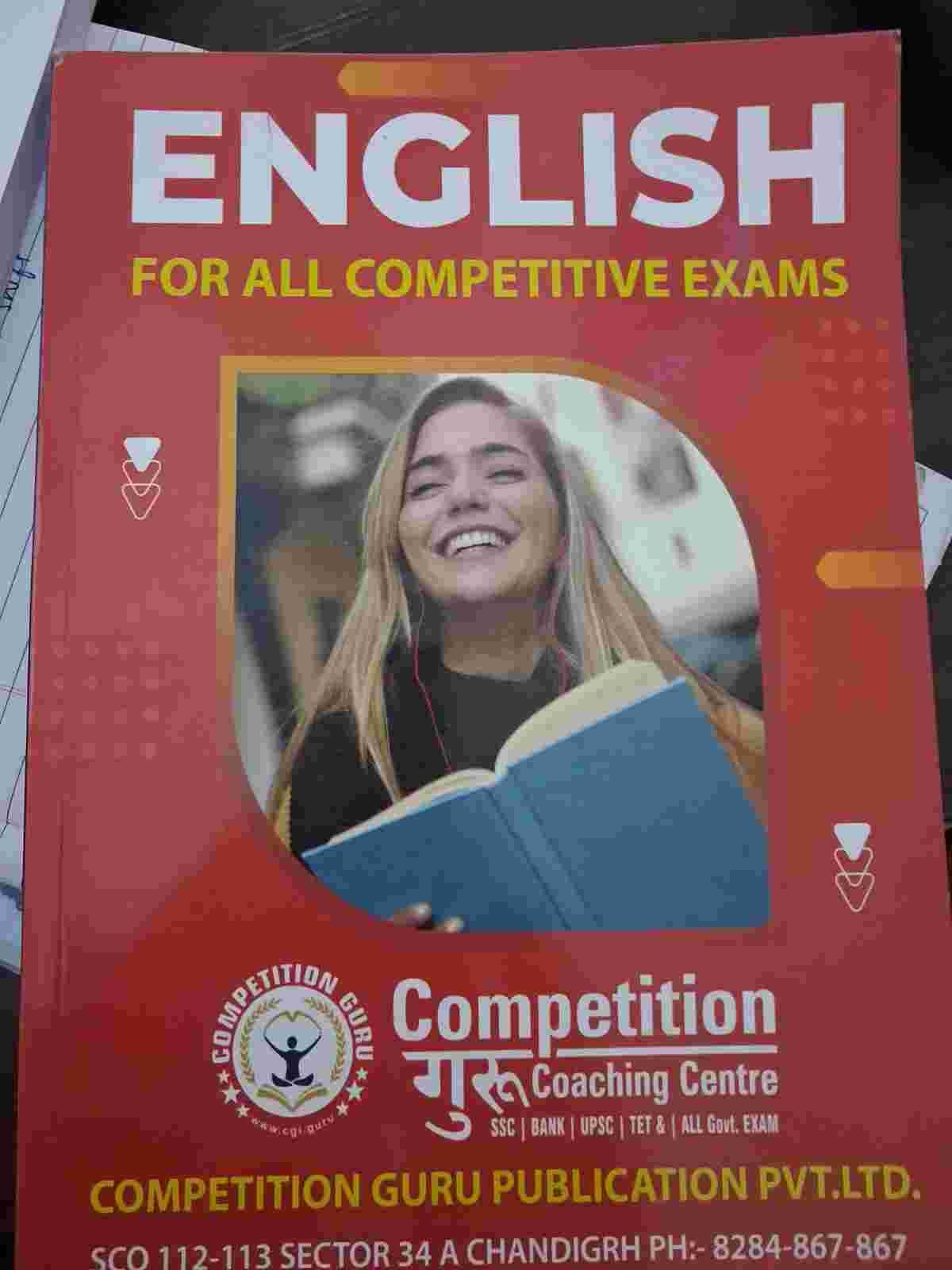 ENGLISH BOOKS BY COMPETITION GURU CHANDIGARH